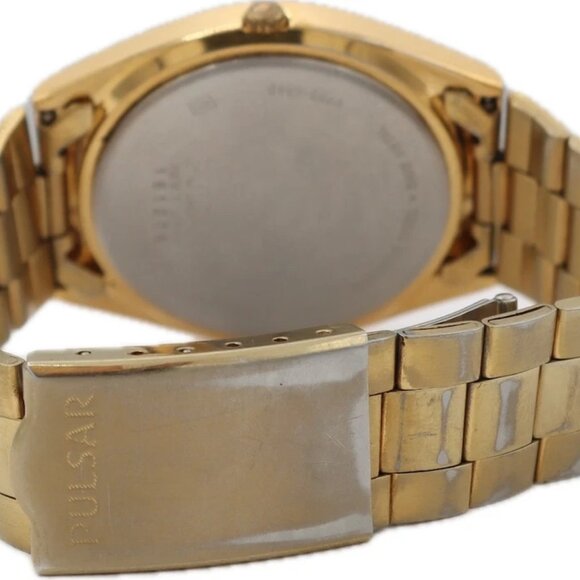 Vintage 36mm Pulsar V733-9A40 Railroad Approved Men's Quartz Wristwatch Japan - Picture 5 of 6